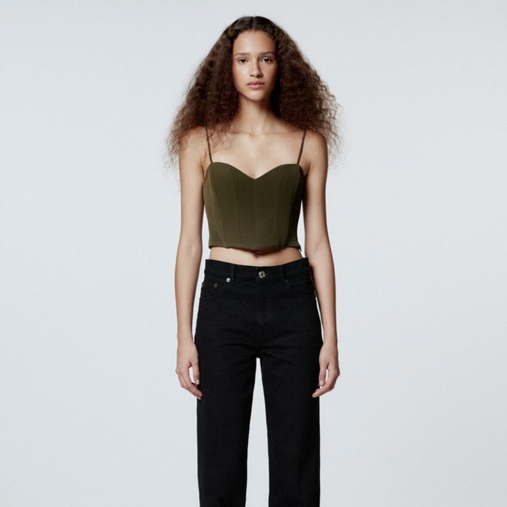 Zara Bustier Crop Top